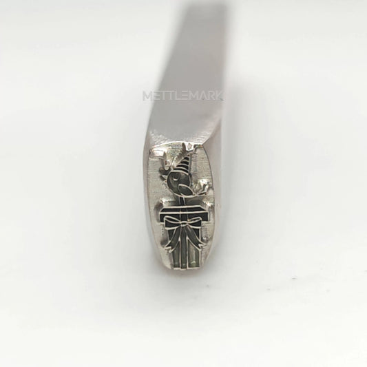Custom Metal Design Stamp Birthday Singing Bird on A Gift Box - Memk-0832