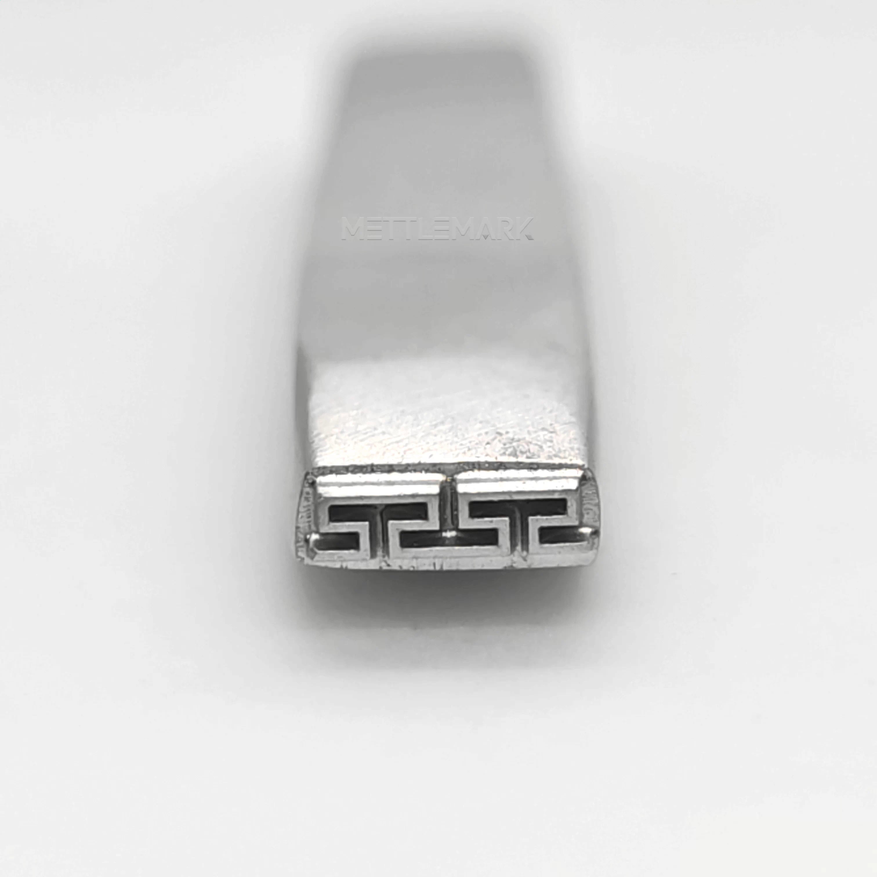 Metal stamping tool with BordersCityWallPattern