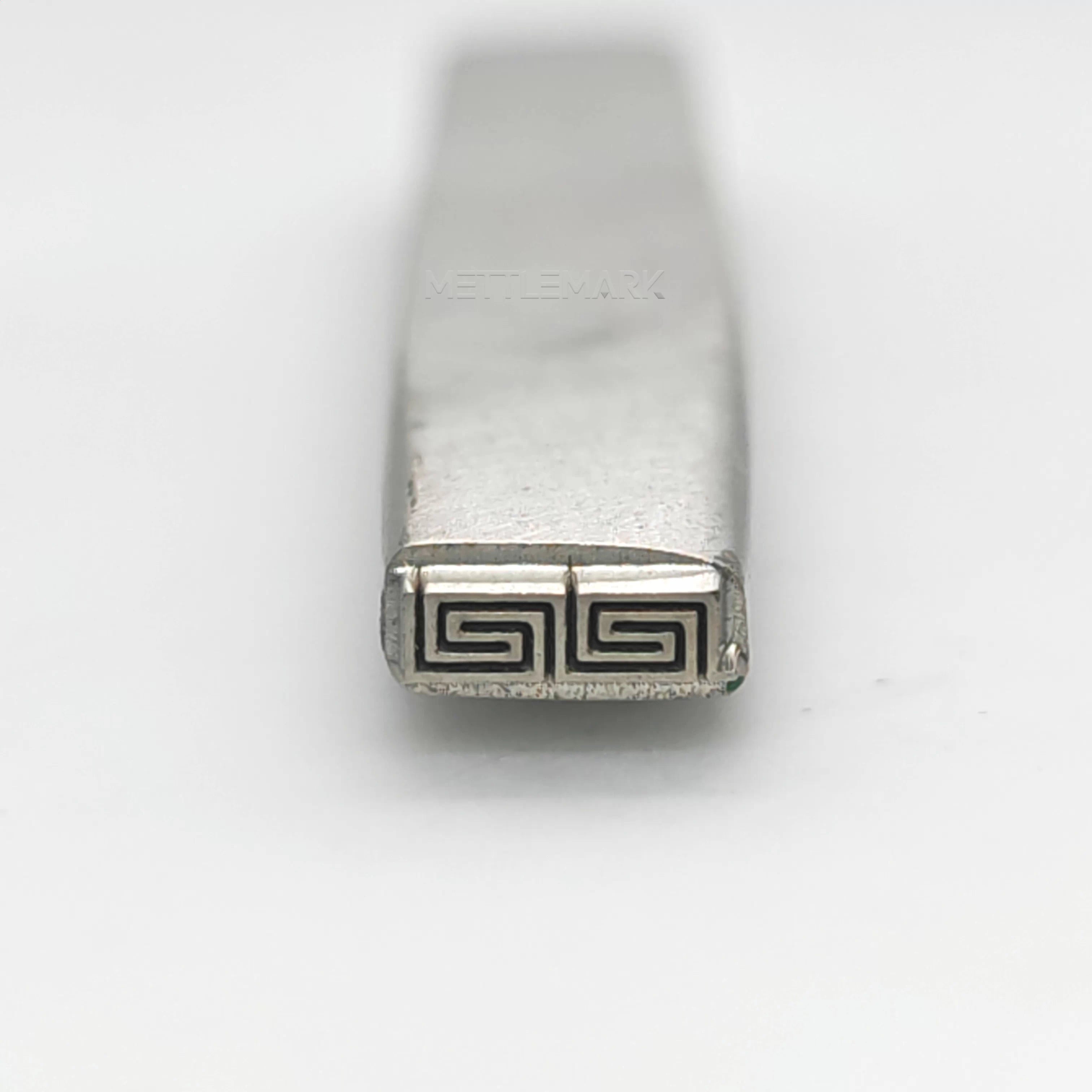 Custom Metal Design Stamp Borders Be Like Handshake Pattern - Memk-1111