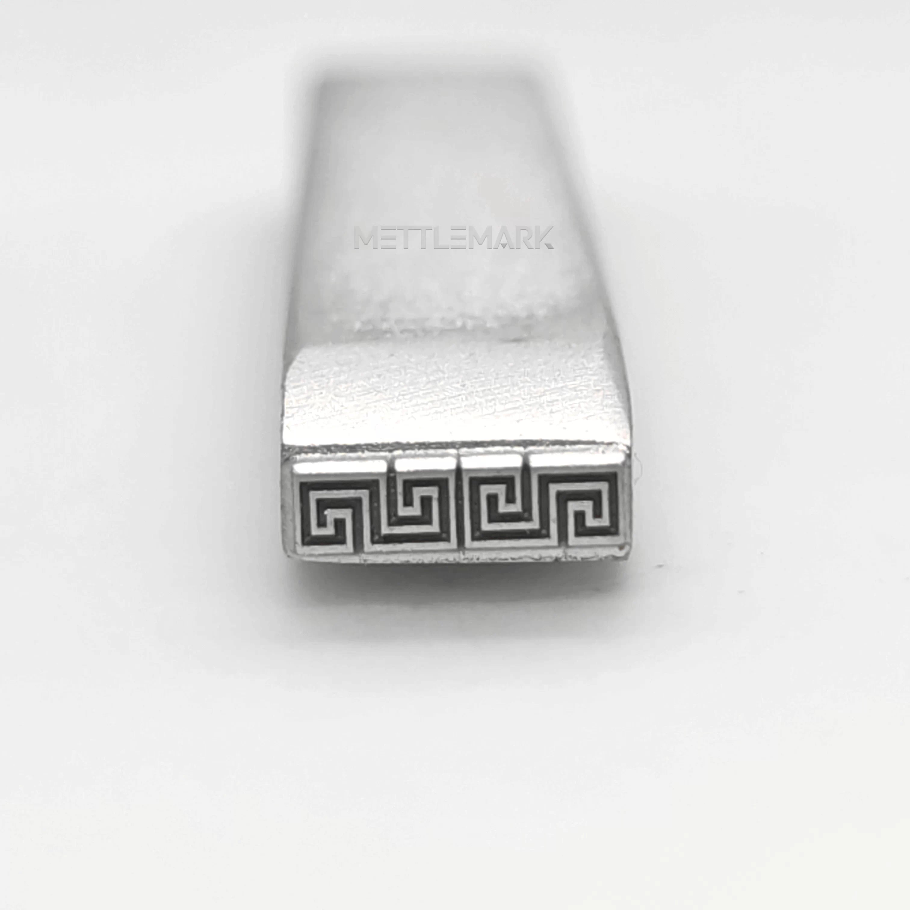 Custom Metal Design Stamp Borders Be Like Handshake Pattern - Memk-1112