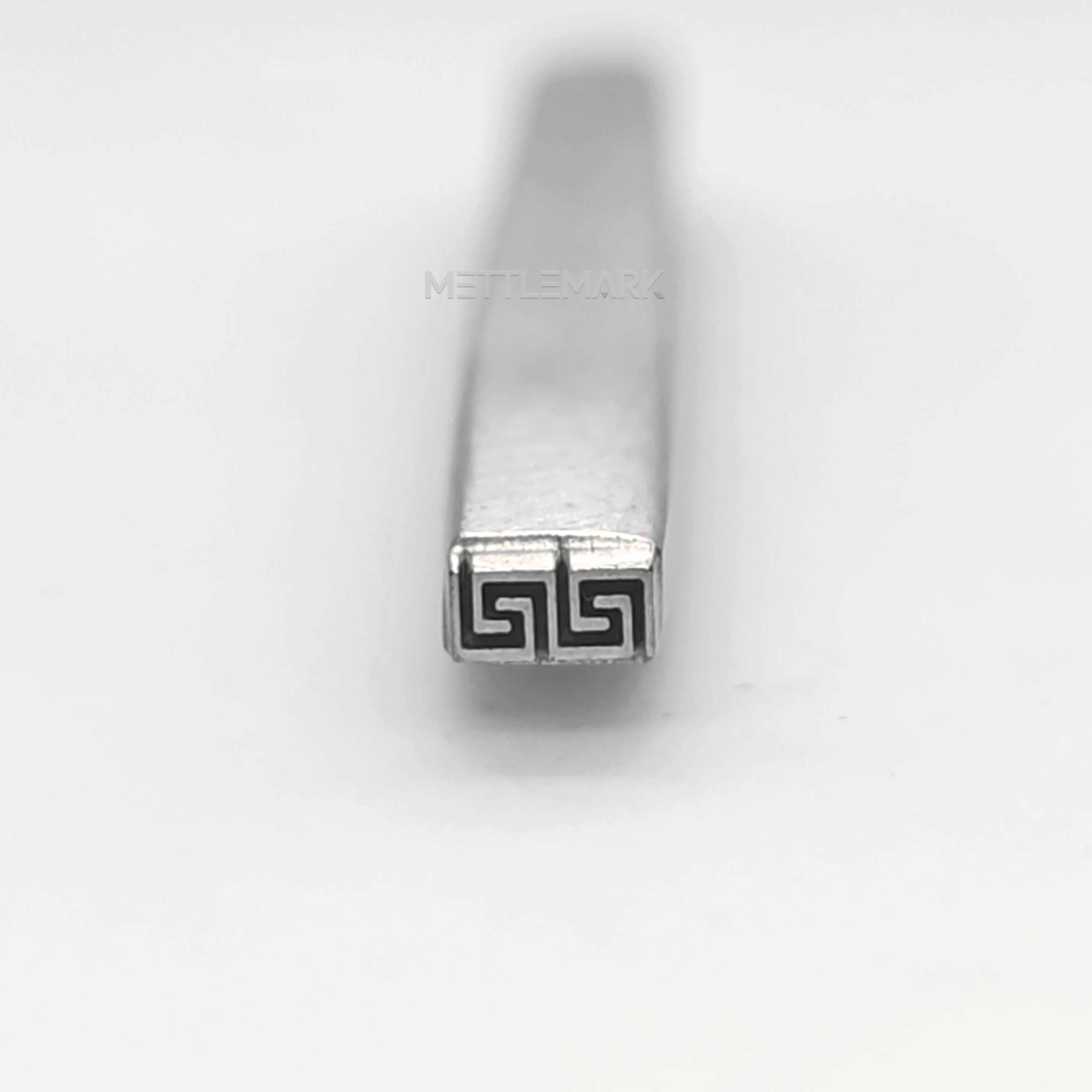 Custom Metal Design Stamp Borders Handshake Pattern - Memk-1115