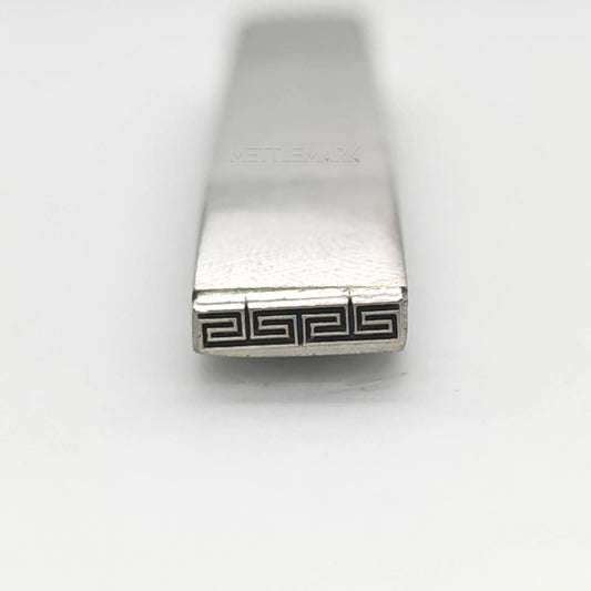 Custom Metal Design Stamp Borders Handshake Pattern - Memk-1116