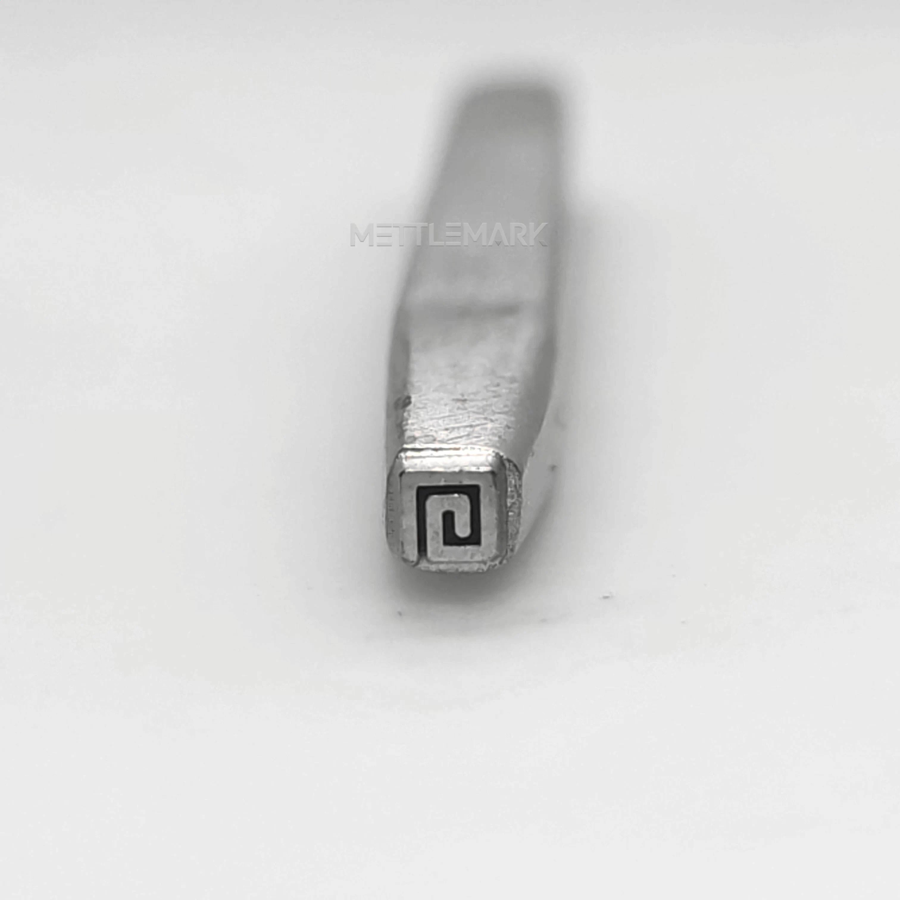 Metal stamping tool with BordersSingleSwirlPattern