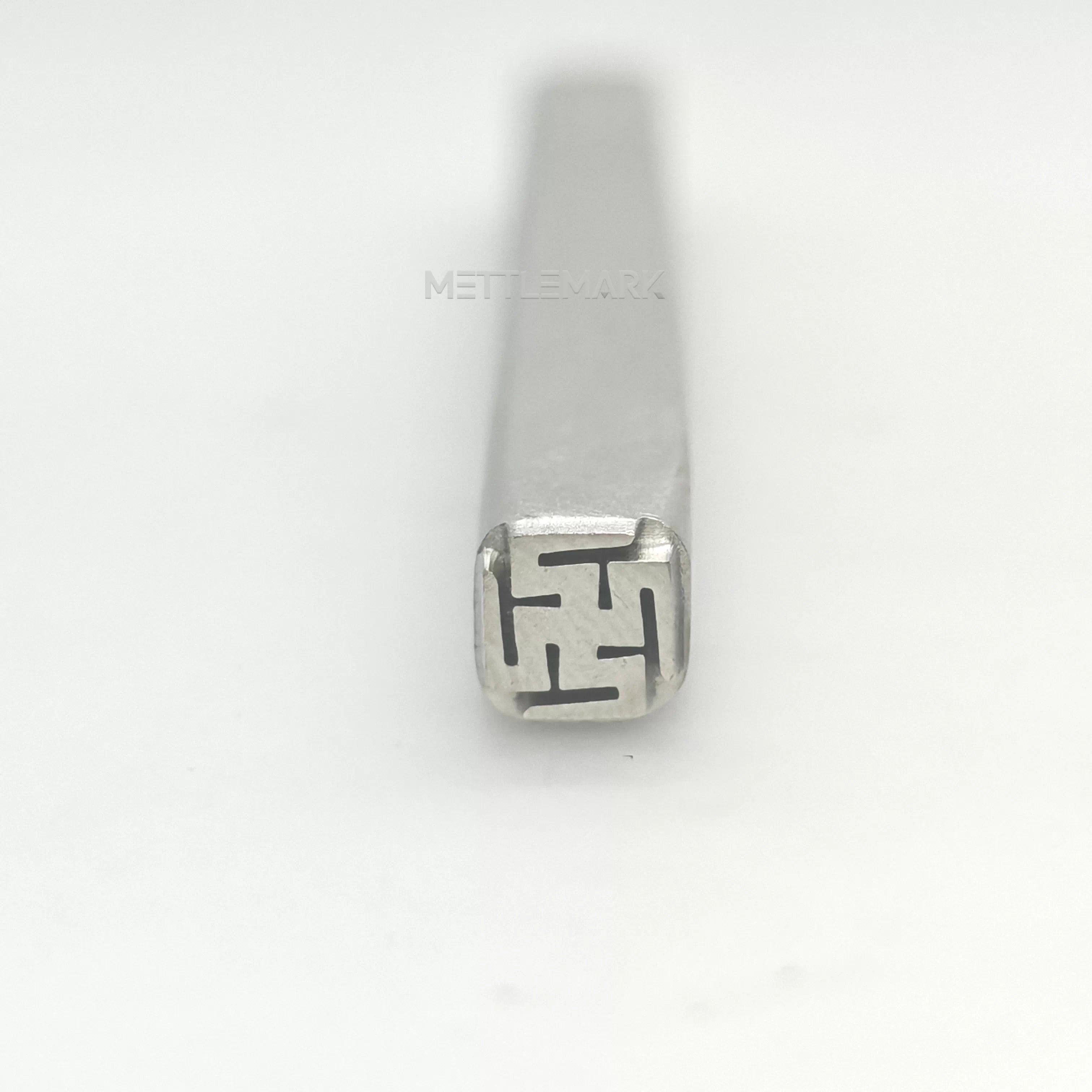 Metal stamp with Buddhism Swastika Knot