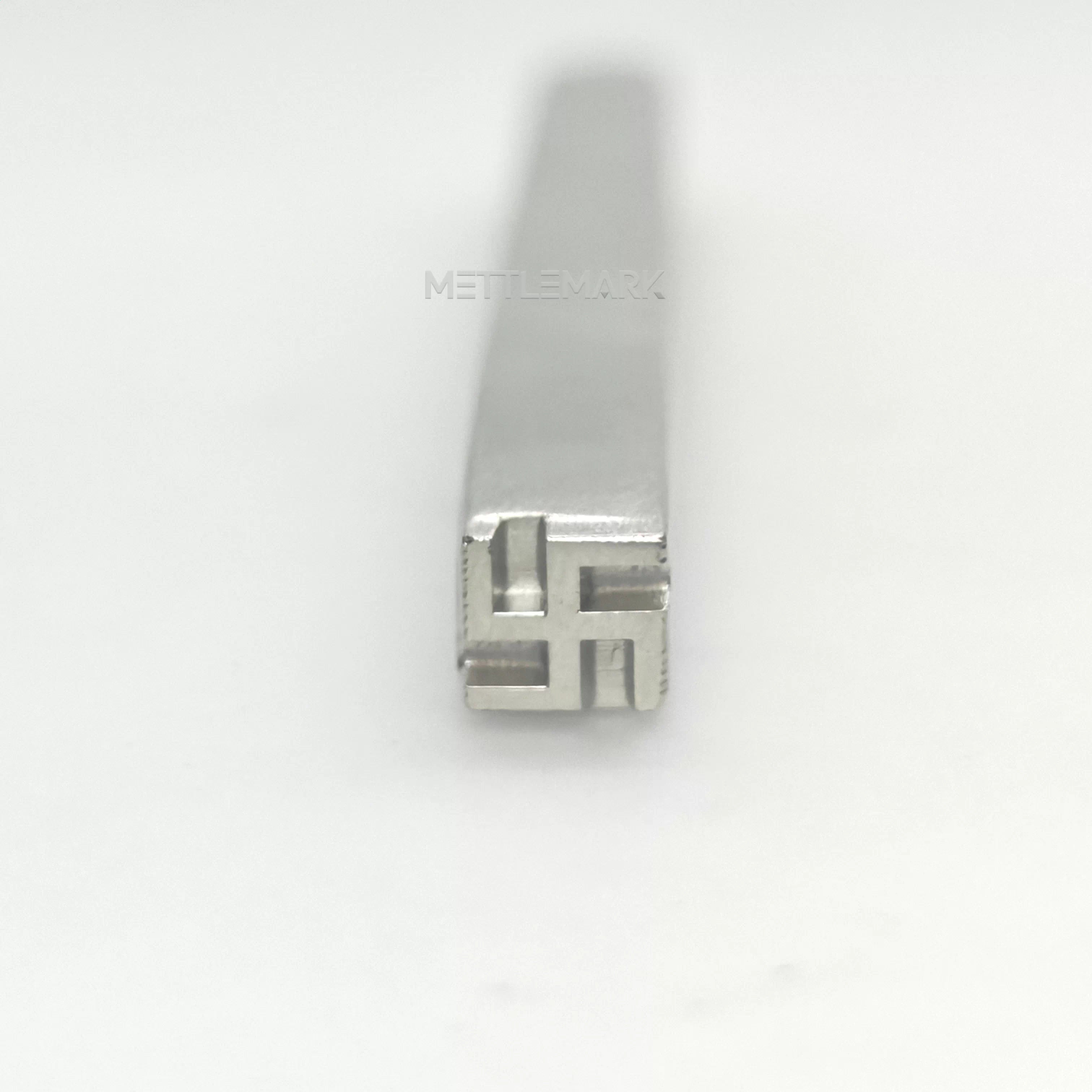 Metal stamp with Buddhism Swastika Knot