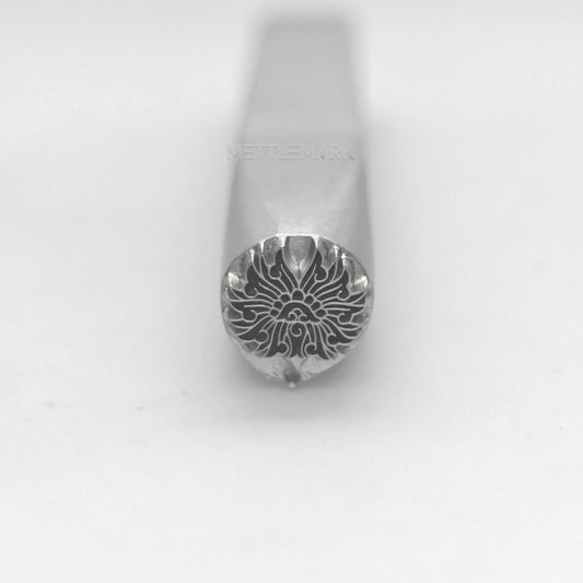 Custom Metal Design Stamp Buddhism Wishful Lotus - Memk-0275