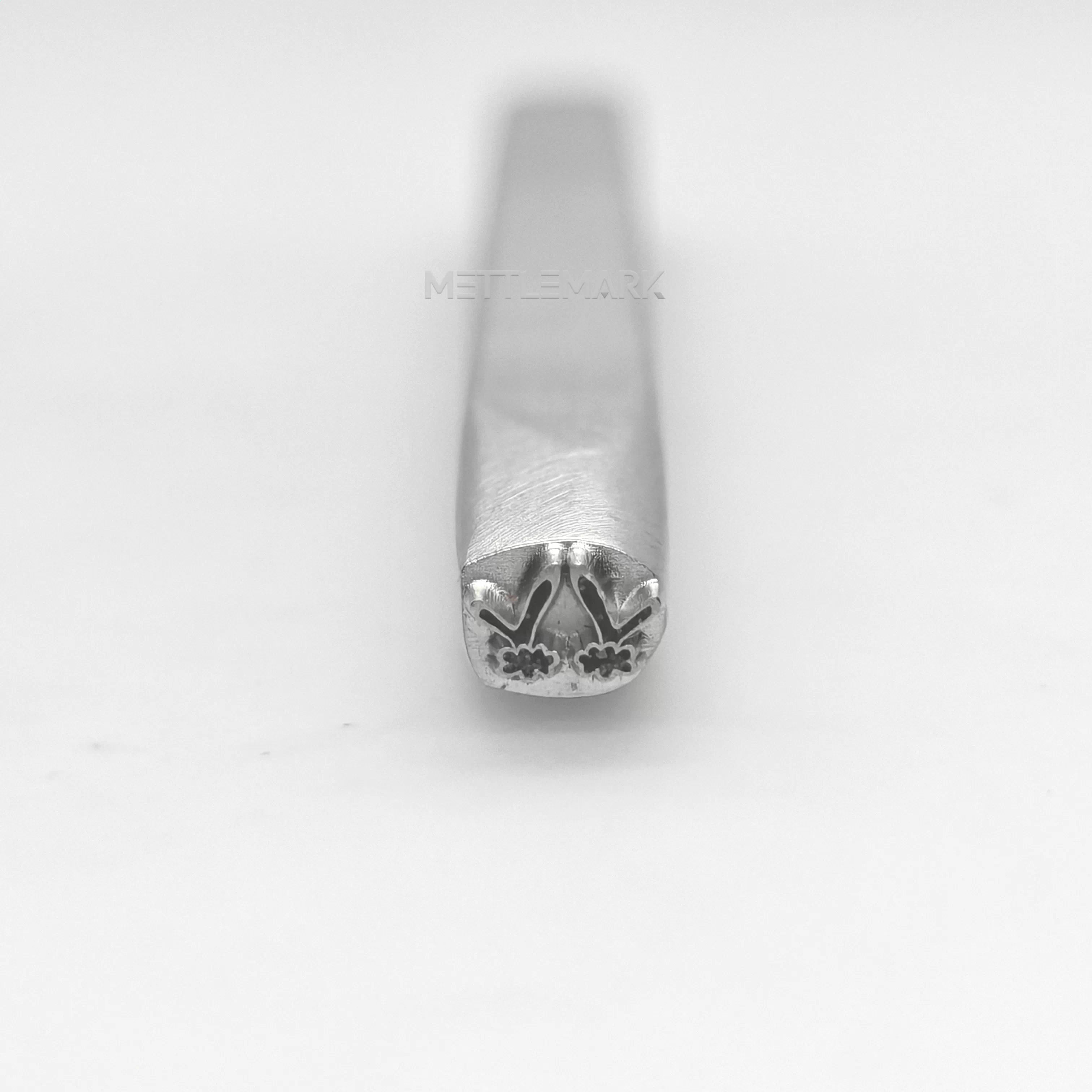 Metal stamping tool with cartoon BunnyEarsLikeFlowers