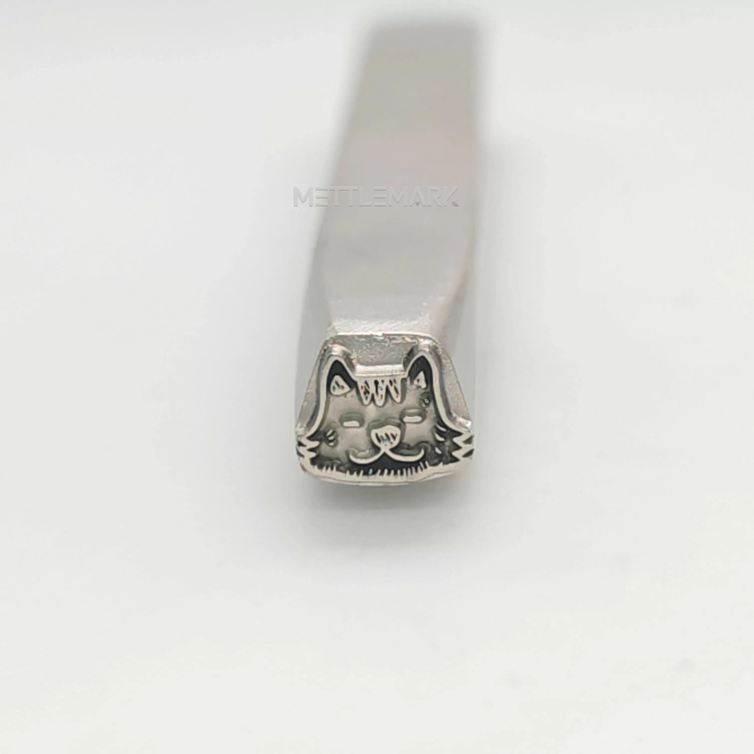 Metal stamping tool with animal CatBigFaceCat