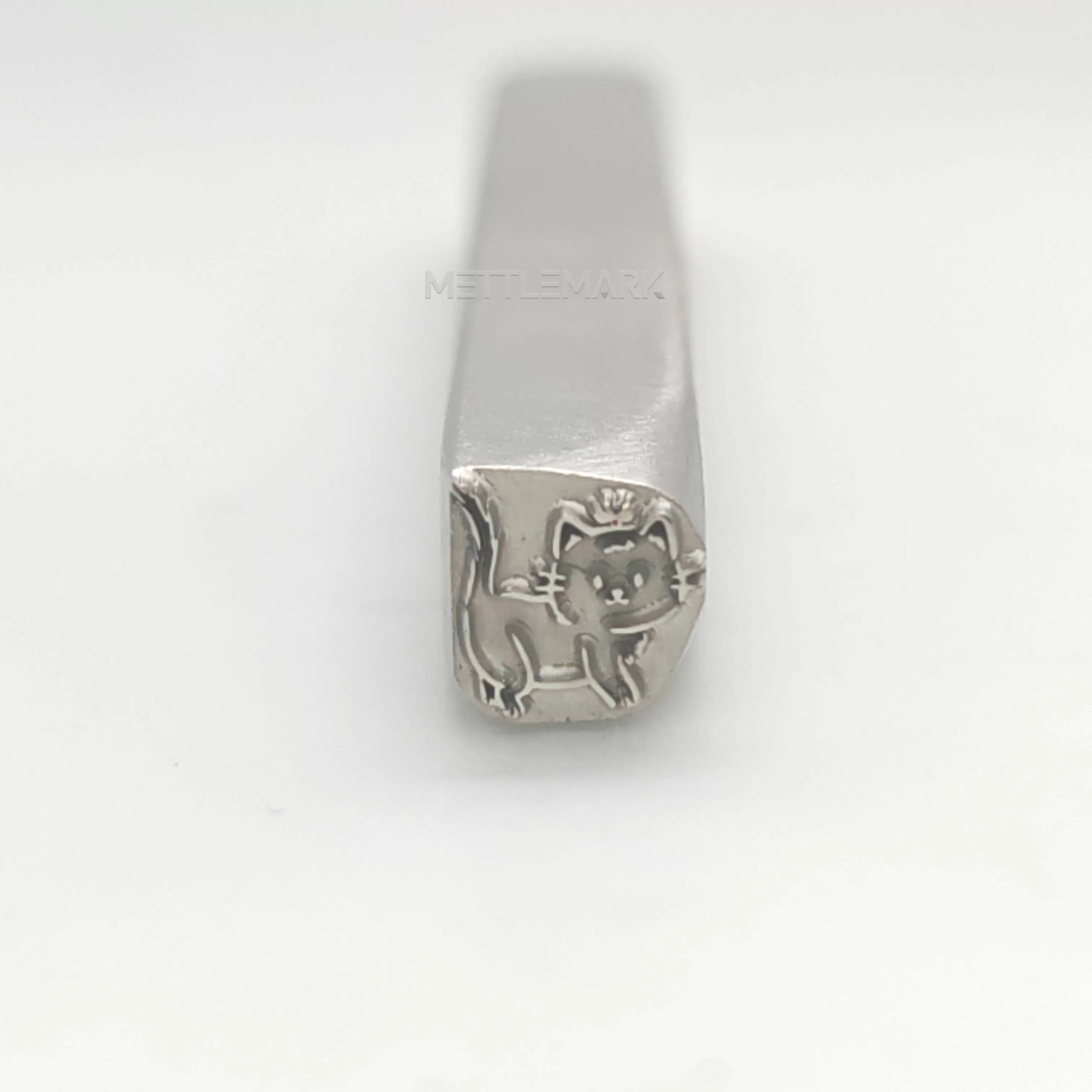 Metal stamping tool with animal CatCatWithCrownOnHead