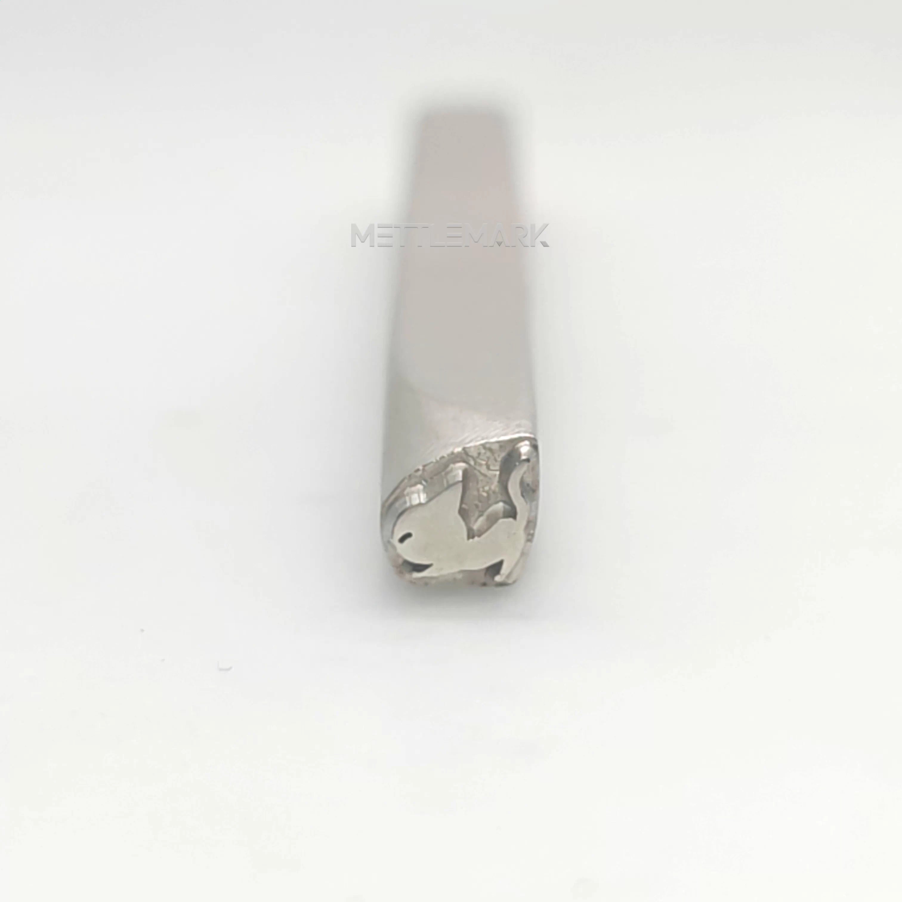 Custom Metal Design Stamp Cat Stretching Kitten Scratch an Itch - Memk-0755