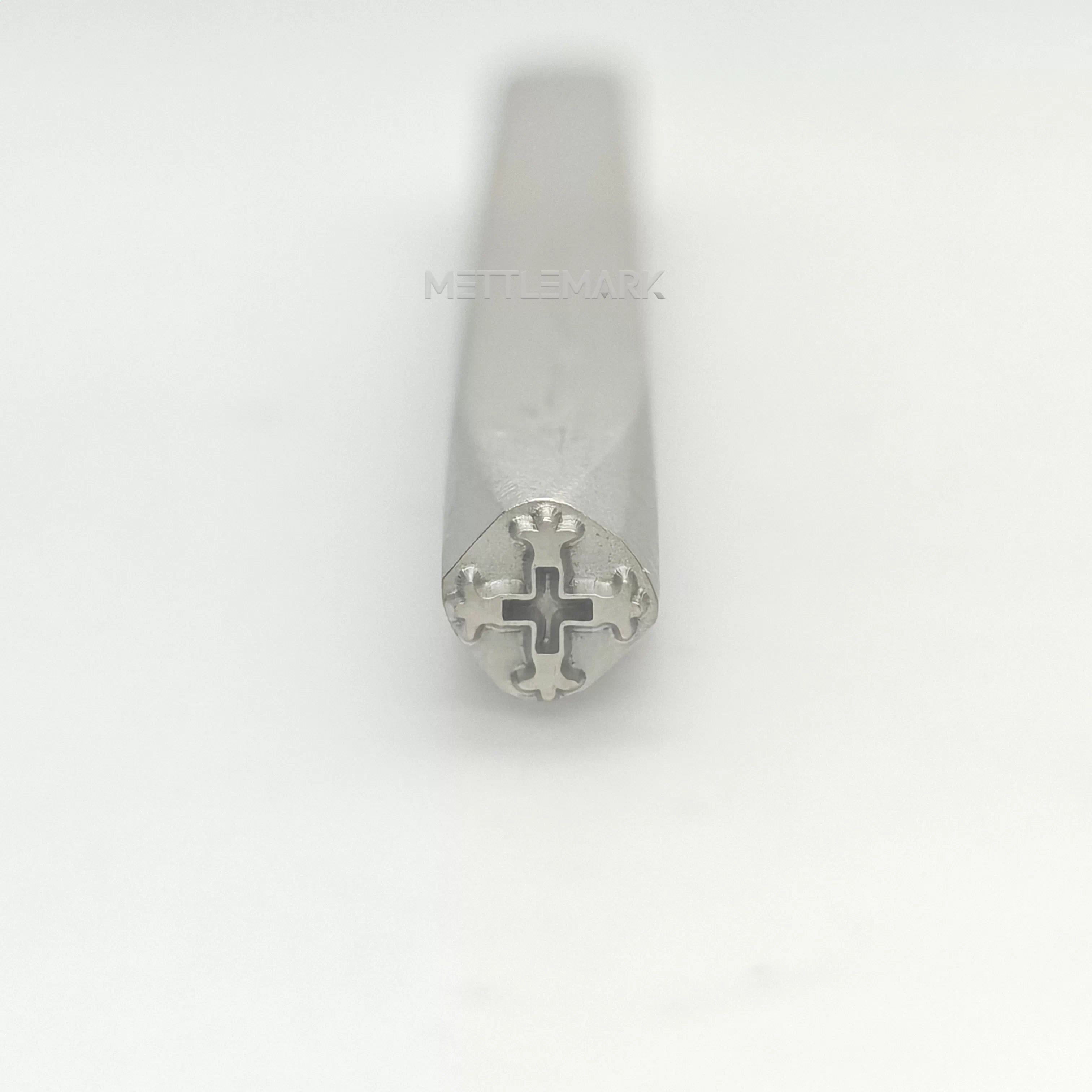 Custom Metal Stamp Cross Cross 2 Symbol Metal Design Stamp - Memk-0436