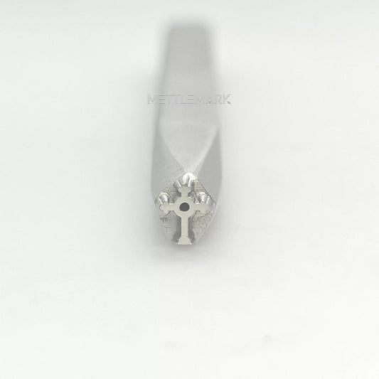 Custom Metal Design Stamp Cross Symbol - Memk-0437