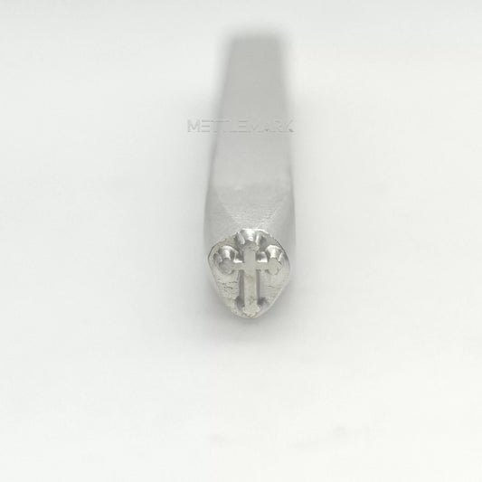 Custom Metal Design Stamp Cross Symbol - Memk-0439