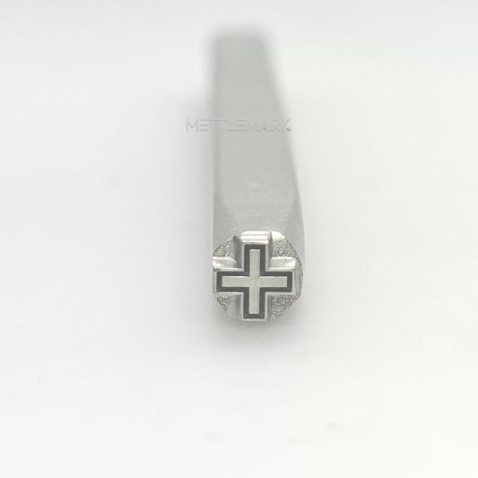 Custom Metal Design Stamp Cross Symbol - Memk-0440