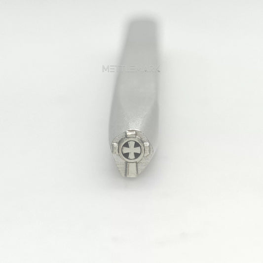 Custom Metal Design Stamp Cross Symbol - Memk-0441