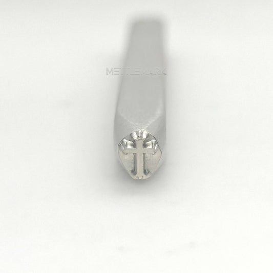 Custom Metal Design Stamp Gothic Cross - Memk-0446