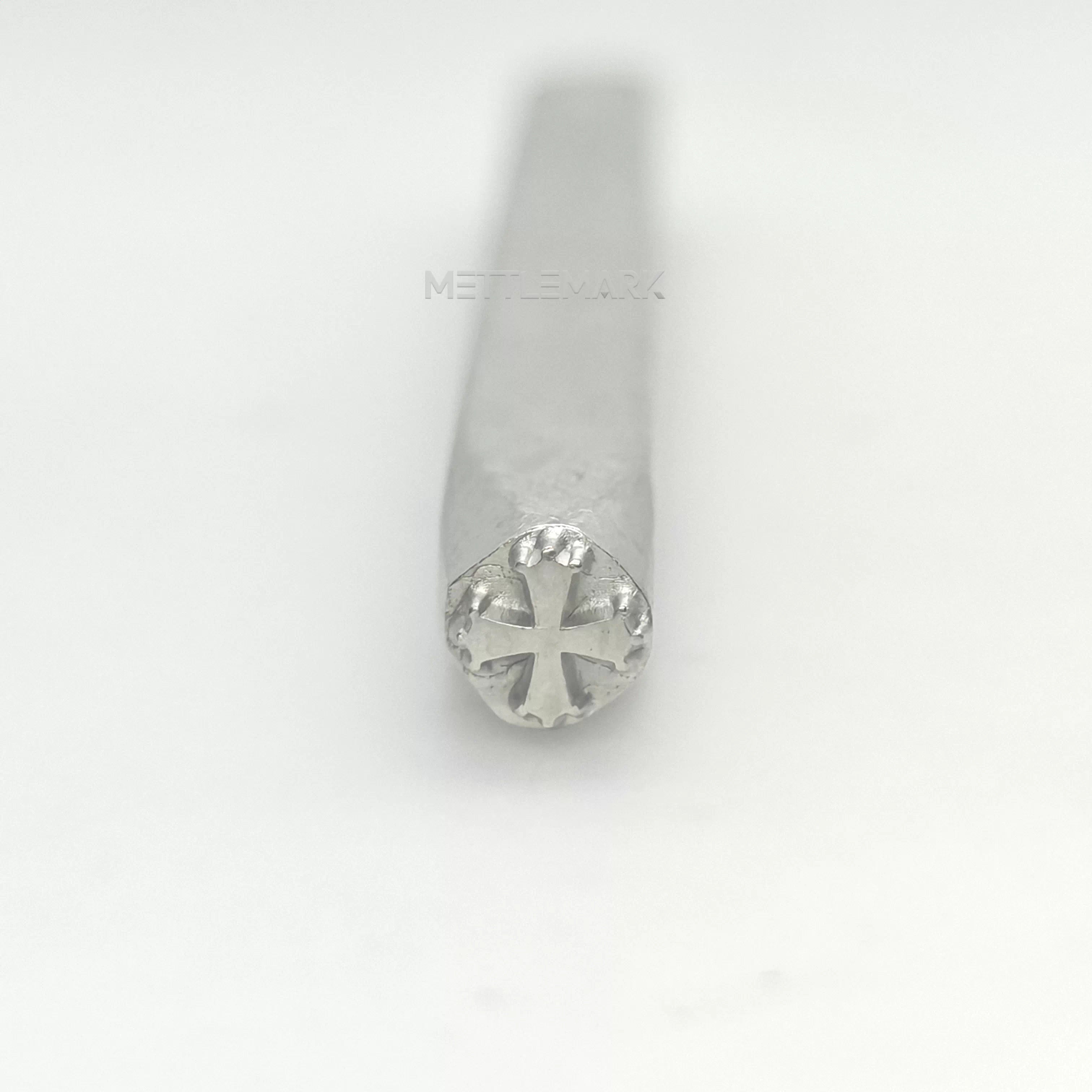 Custom Metal Design Stamp Gothic Cross - Memk-0448
