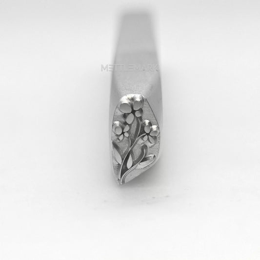 Custom Metal Design Stamp A Flower On A Branch - Memk-1195