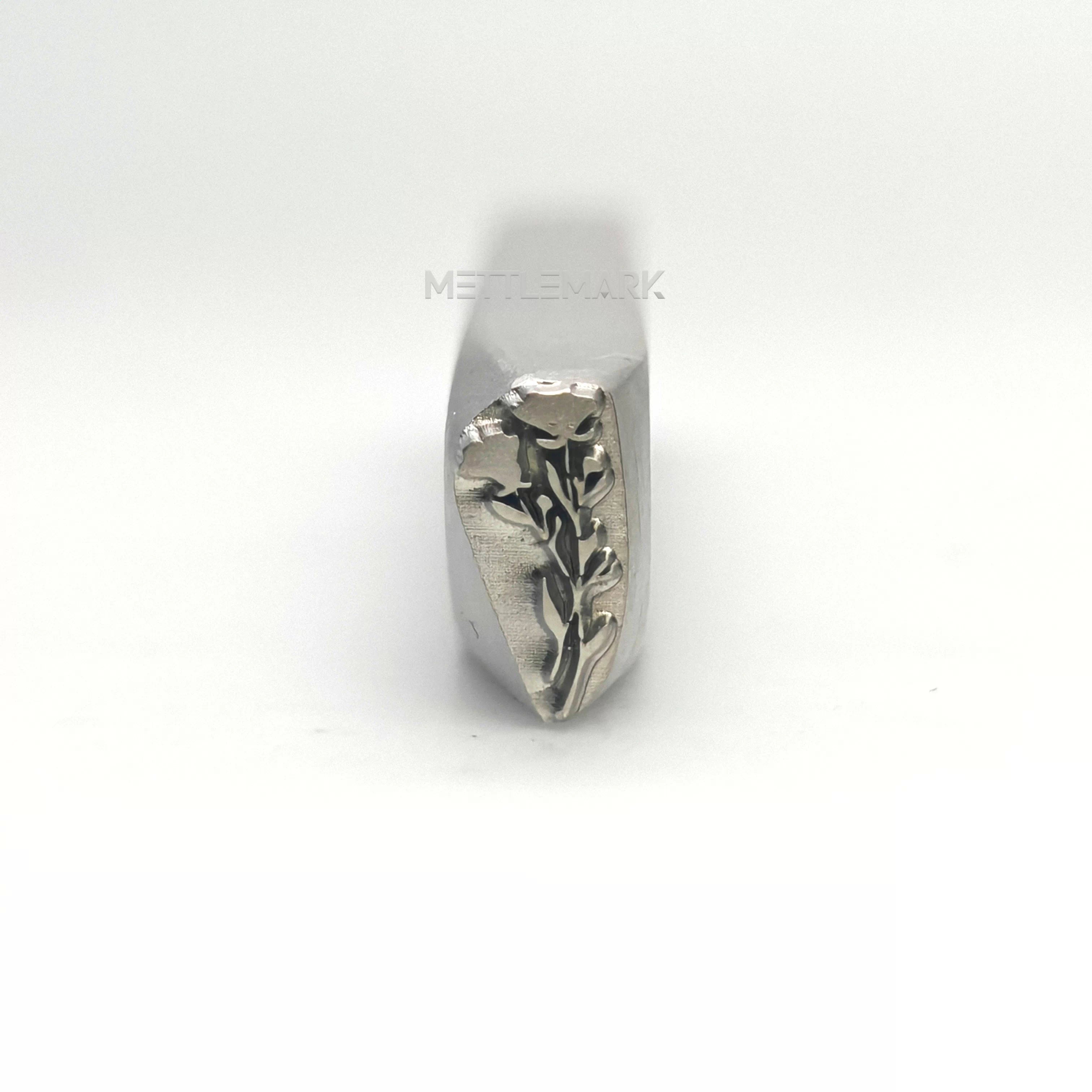Custom Metal Design Stamp Flowers Chrysanthemum 1 - Memk-1277