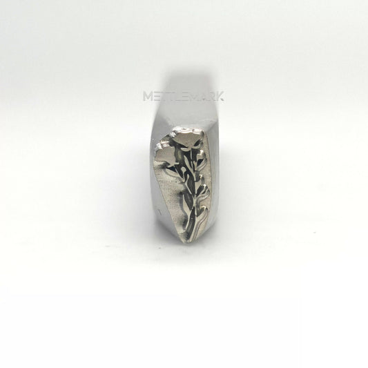 Custom Metal Design Stamp Flowers Chrysanthemum 1 - Memk-1277