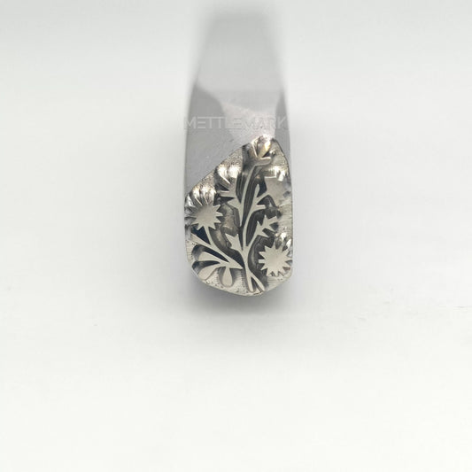 Custom Metal Design Stamp Flowers Chrysanthemum - Memk-1280