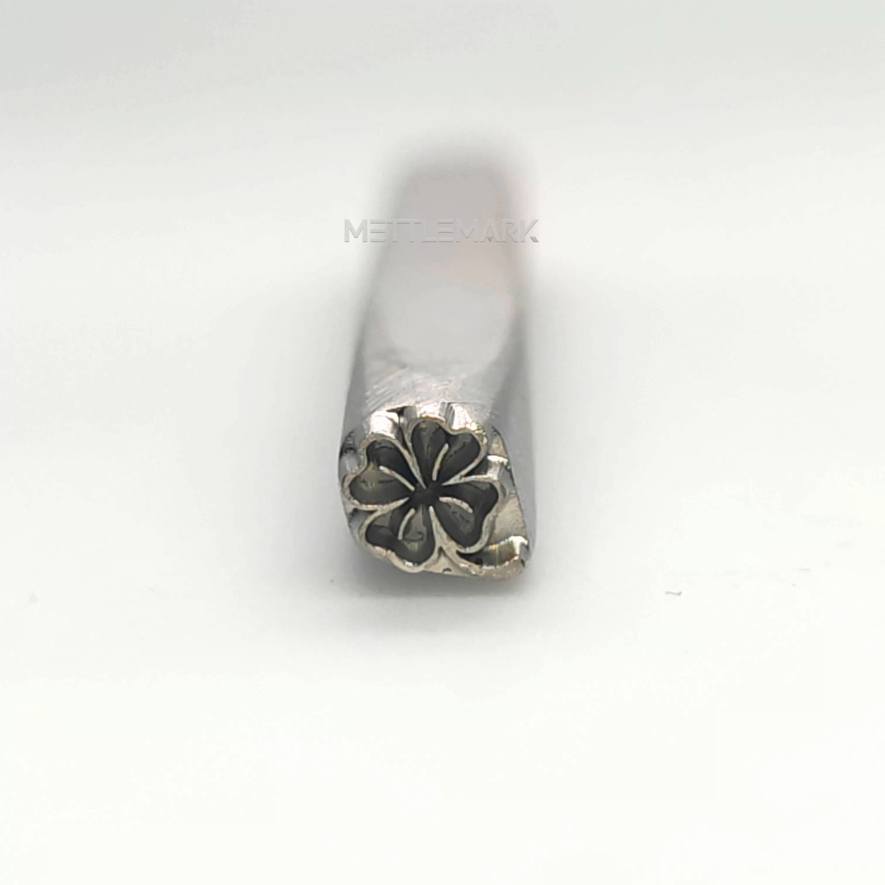 Custom Metal Design Stamp Flowers Four-Leaf Clover 1 - Memk-1208