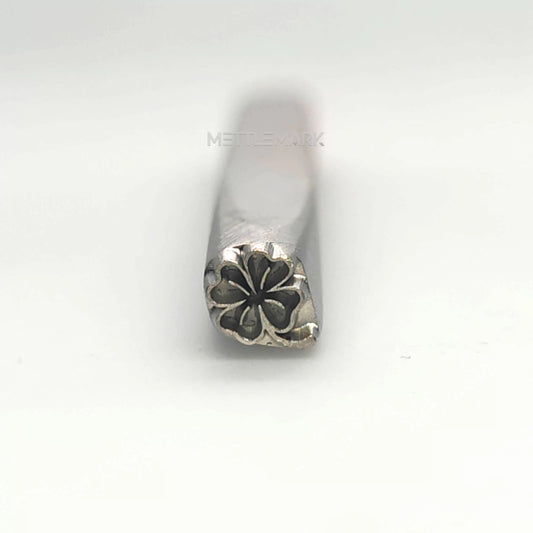 Custom Metal Design Stamp Flowers Four-Leaf Clover 1 - Memk-1208