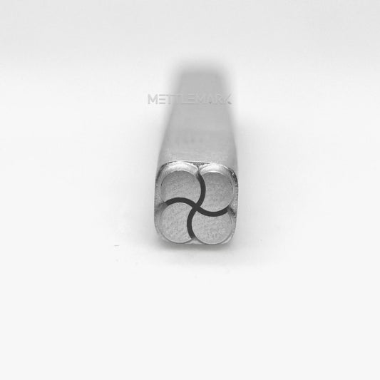 Custom Metal Design Stamp Flowers Four-Leaf Clover 2 - Memk-1209