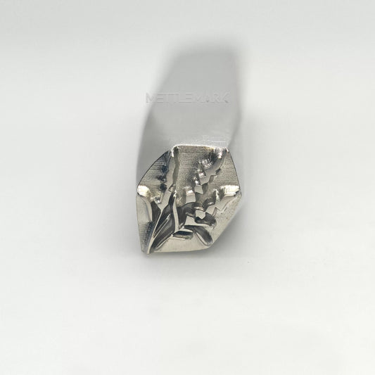 Custom Metal Design Stamp Flowers Lavender 1 - Memk-1283