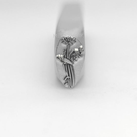 Custom Metal Design Stamp Flowers - Memk-1275