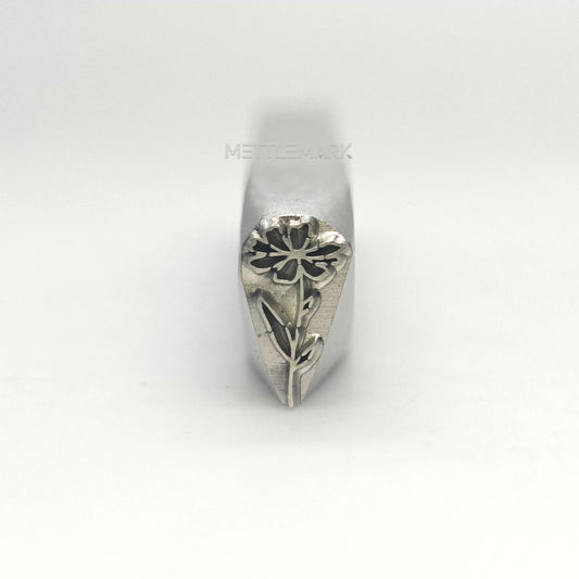 Custom Metal Design Stamp Flowers - Memk-1276
