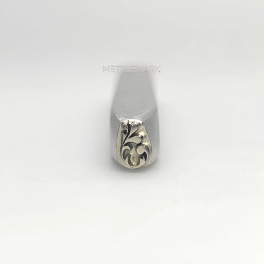 Custom Metal Design Stamp Flower Leaves - Memk-1201