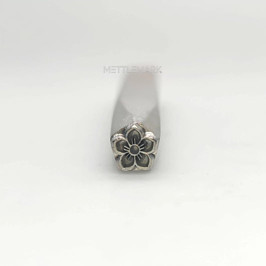 Custom Metal Design Stamp Peach Flower - Memk-1227