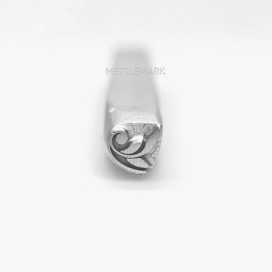 Custom Metal Design Stamp Flowers Simple Symbol - Memk-1215