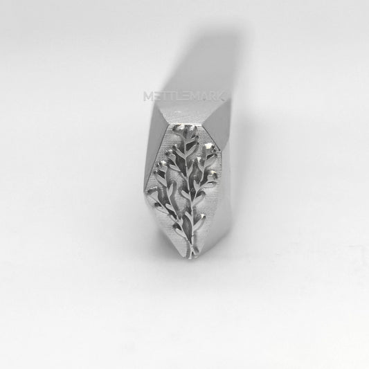Custom Metal Design Stamp Flowers Small Shrub 2 - Memk-1217