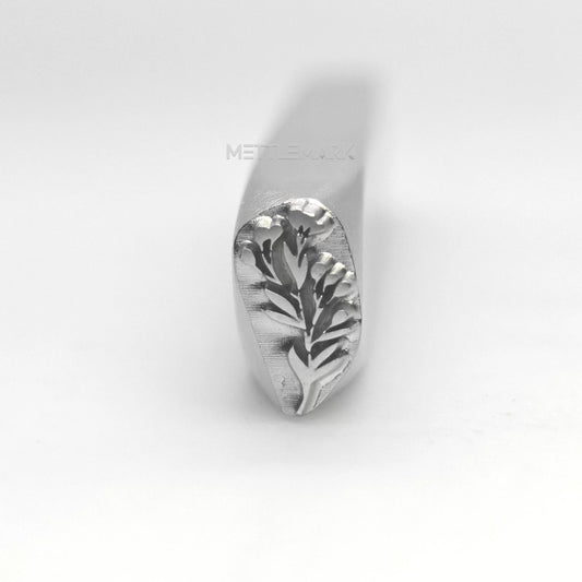 Custom Metal Design Stamp Flowers Small Shrub 4 - Memk-1219