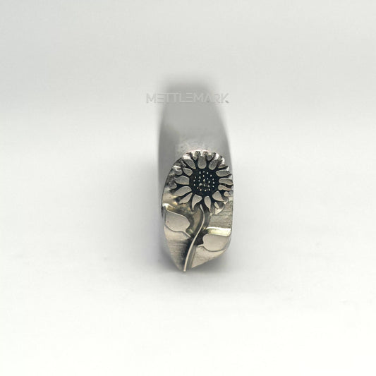 Custom Metal Design Stamp Stamp Flowers Sunflower 1 - Memk-1204