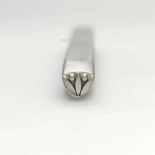 Custom Metal Design Stamp Flowers - Memk-1290