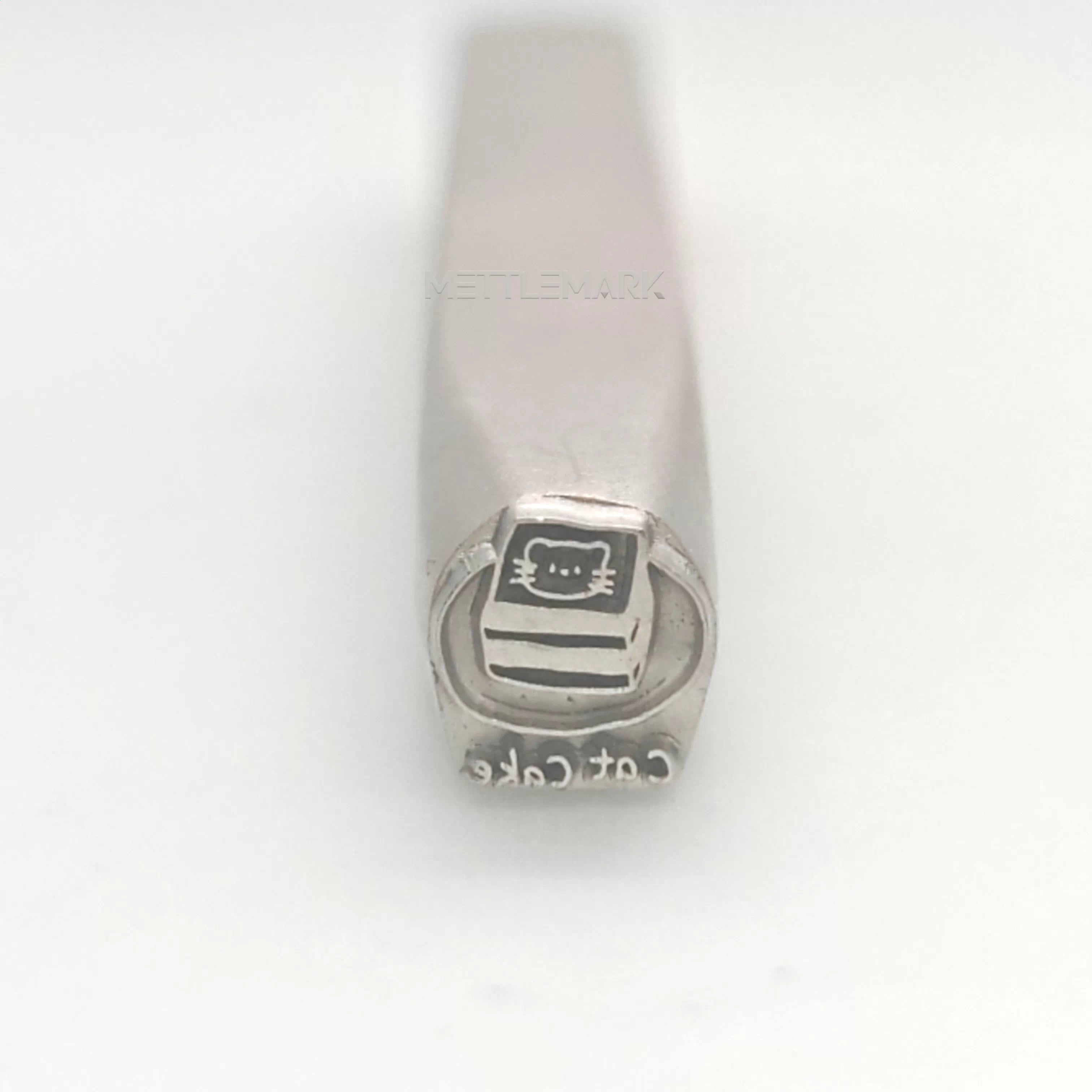 Metal stamping tool with FoodAndWaterCatAndCake