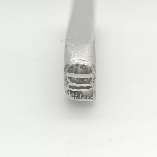 Custom Metal Design Stamp Food Cat Burger - Memk-1168