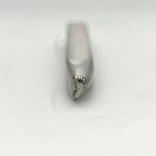 Custom Metal Design Stamp Footprints Left Foot Print - Memk-0991