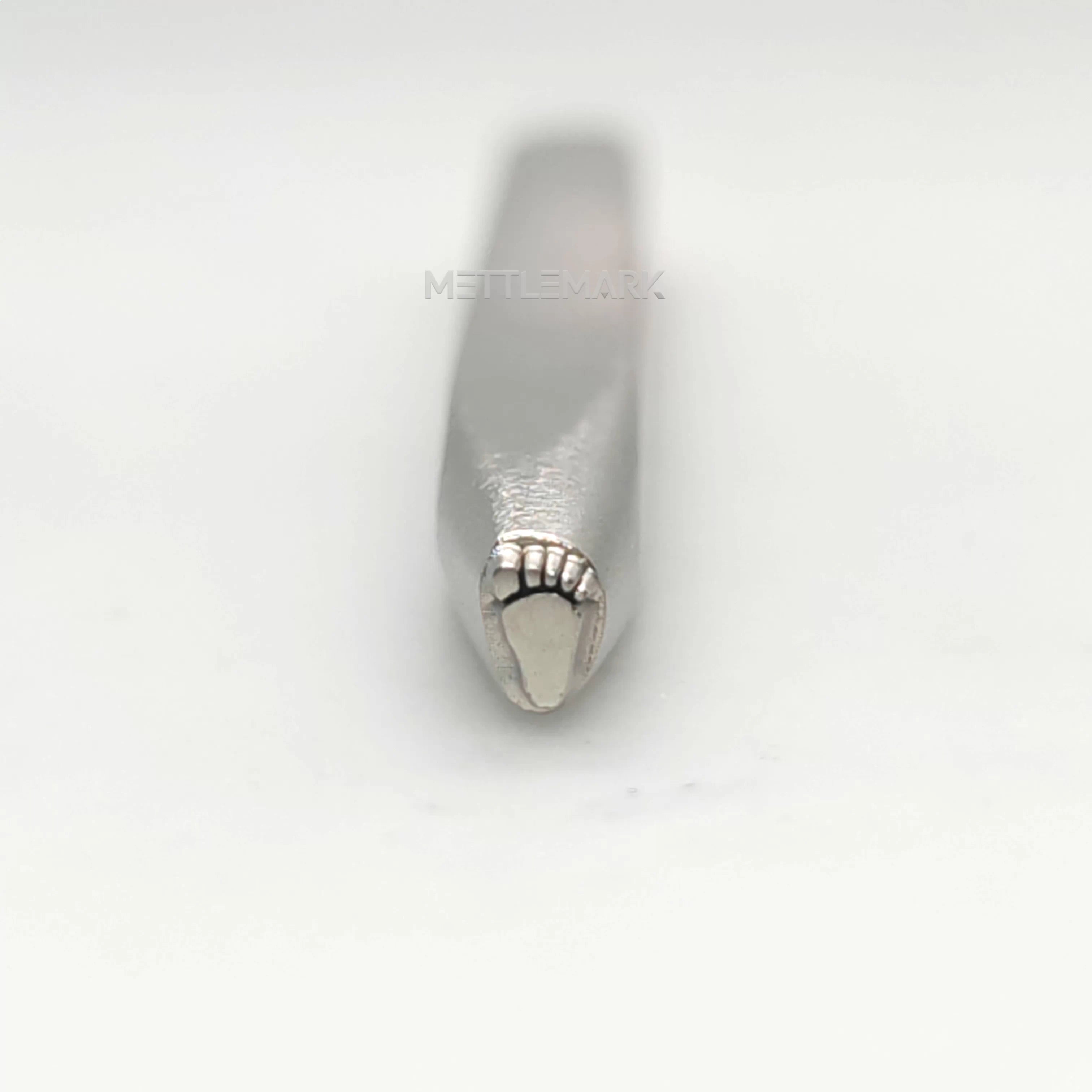 Custom Metal Design Stamp Footprints Left - Memk-0992