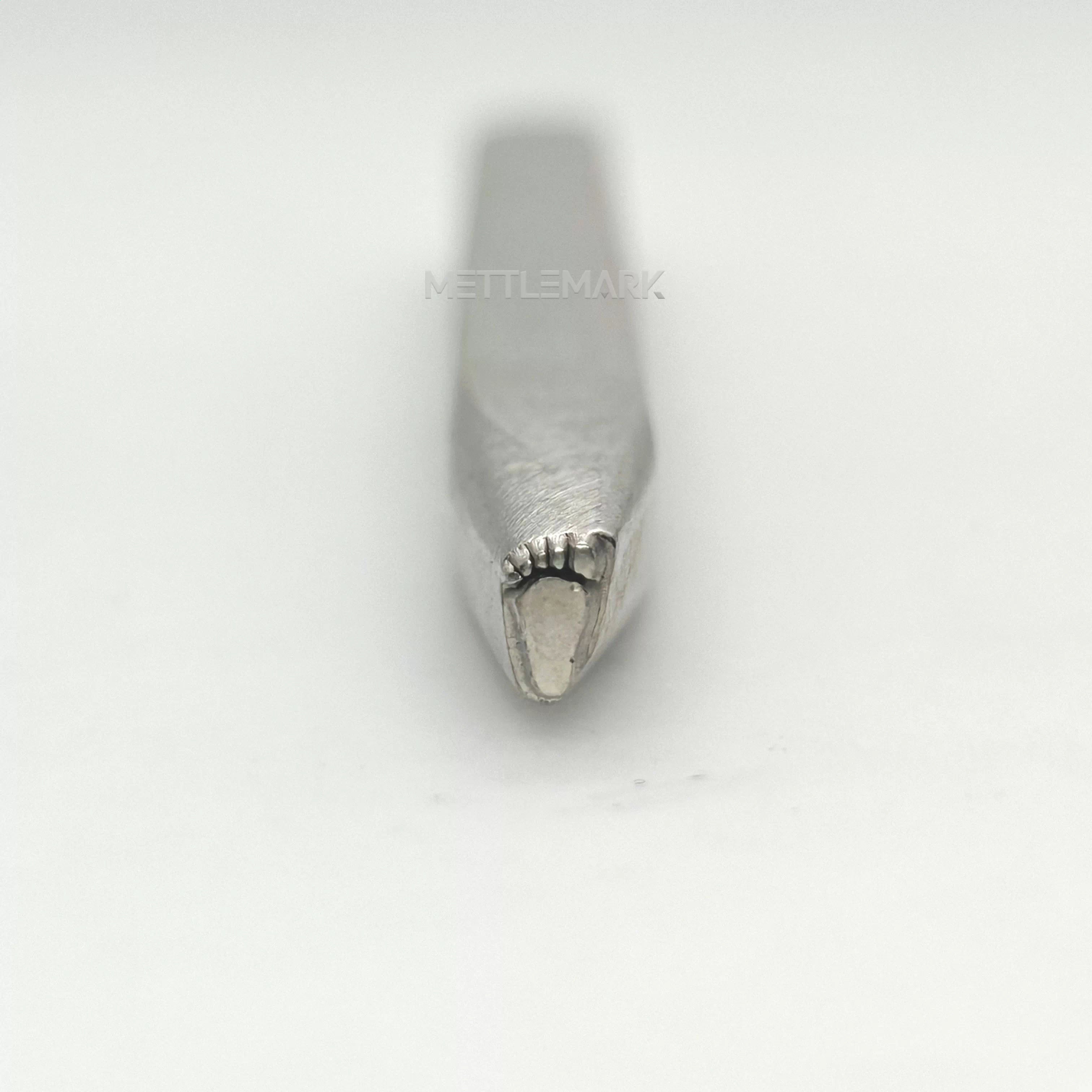 Custom Metal Design Stamp Right Foot Print - Memk-0988