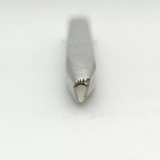 Custom Metal Design Stamp Right Foot Print - Memk-0988