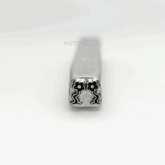 Custom Metal Design Stamp Fun Dancing Flowers - Memk-1101