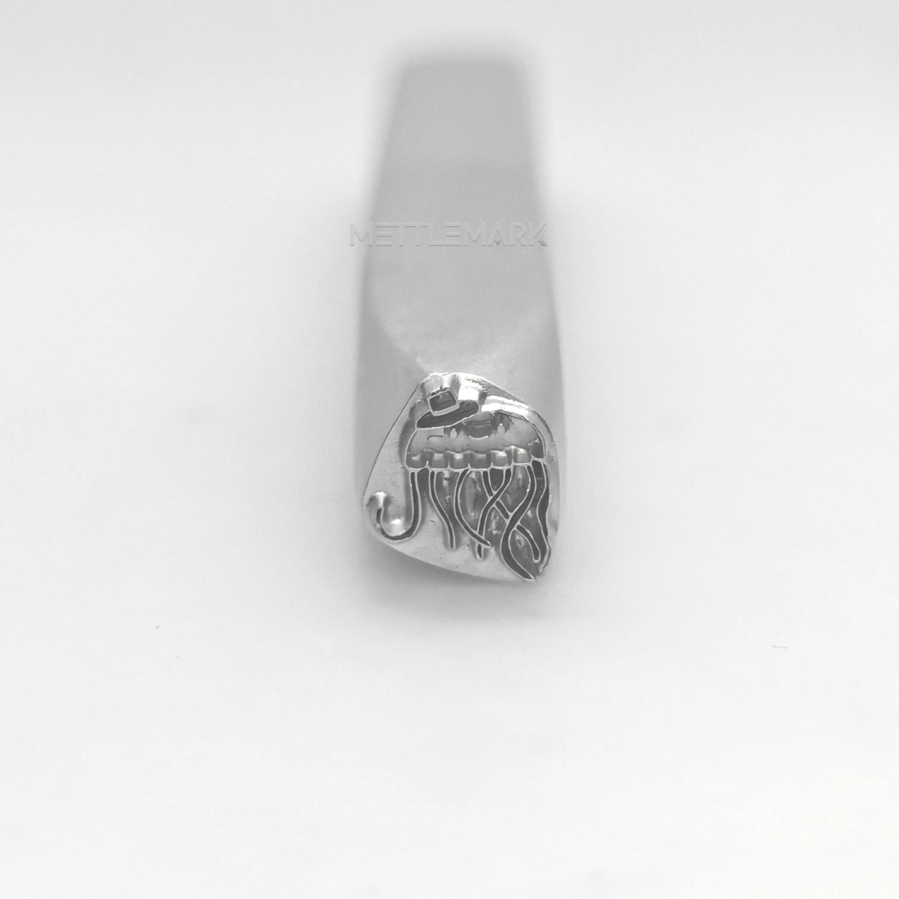 Custom Metal Design Stamp Fun Jellyfish with Hat - Memk-1099