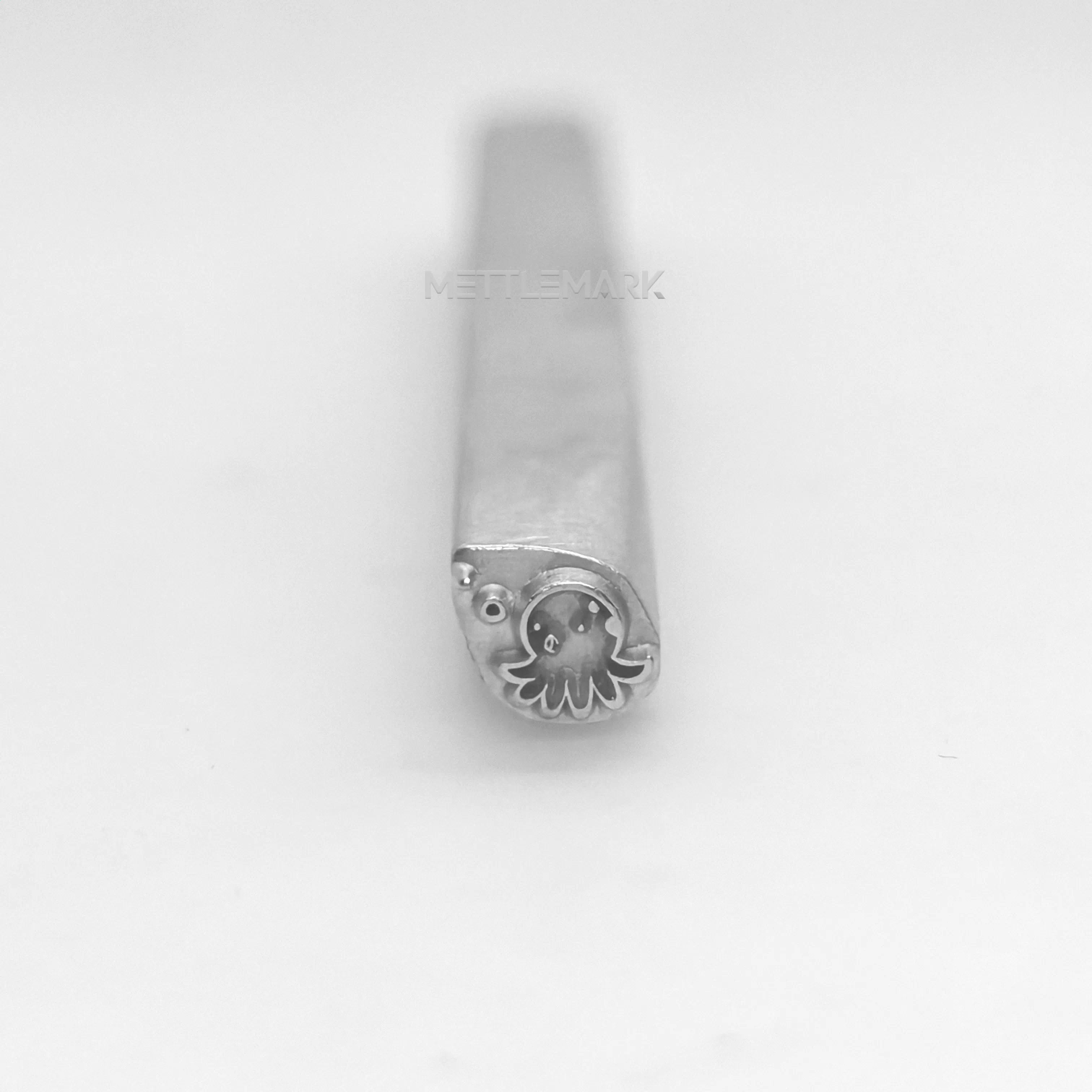 Metal stamping tool with FunSmallOctopusBlowingBubbles