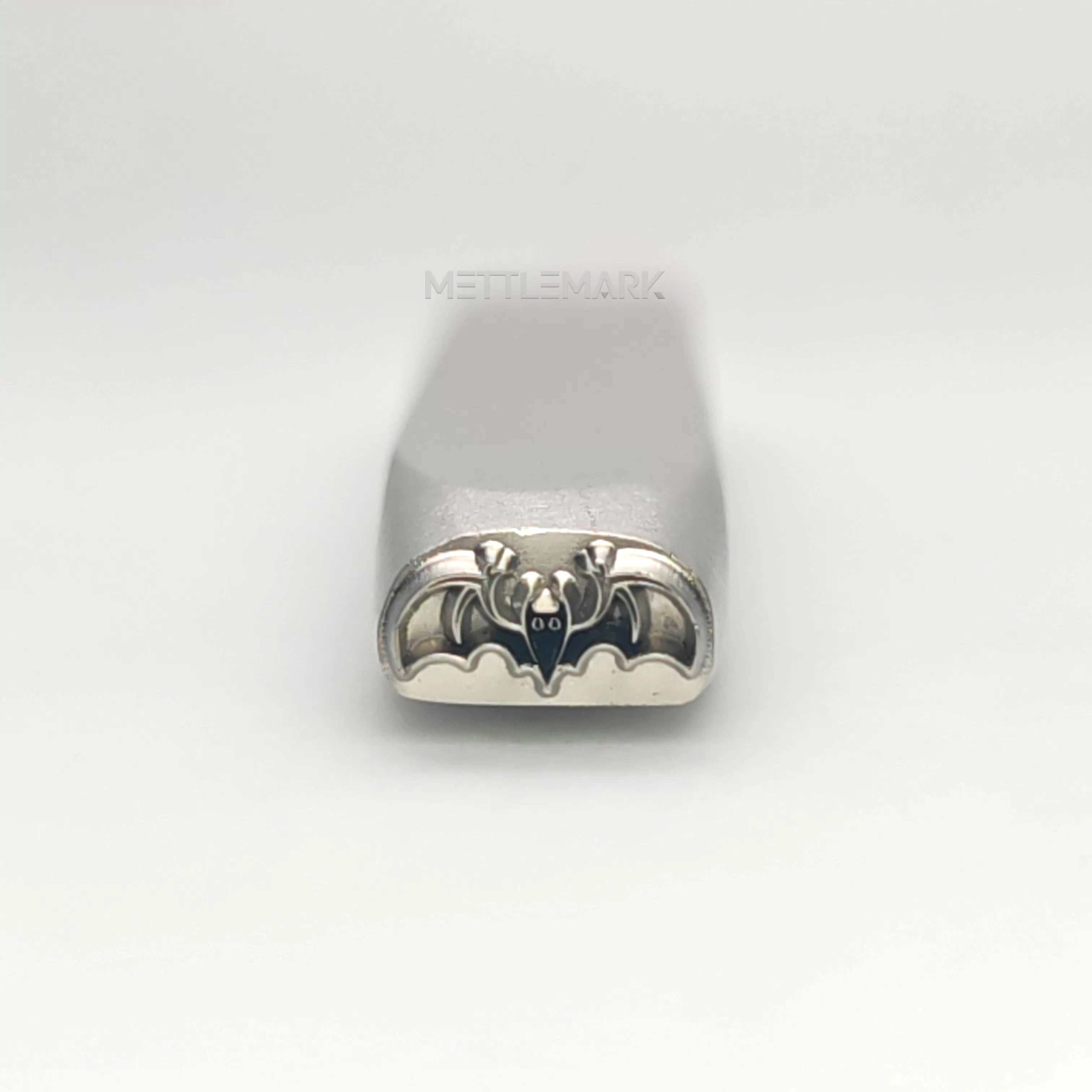 Custom Metal Stamp Halloween Bat 1 Symbol Metal Design Stamp - Memk-0057