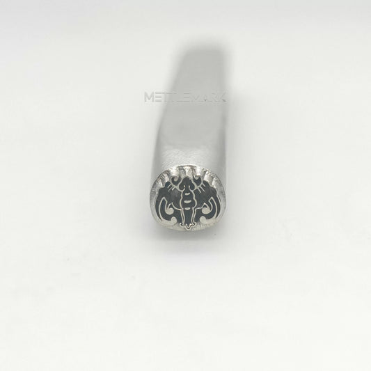 Custom Metal Stamp Halloween Bat 7 Symbol Metal Design Stamp - Memk-0063