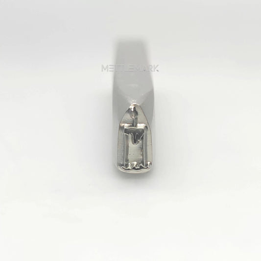 Custom Metal Stamp Halloween Candle 1 Symbol Metal Design Stamp - Memk-0053
